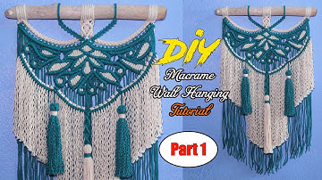 Symmetry - Asymmetry | DIY 2 Colors Macrame Wall Hanging | Design & Tutorial by LIT decor (Part 1)