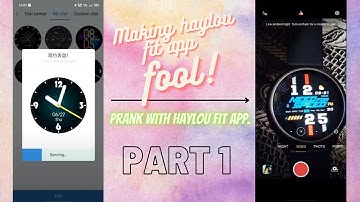 prank with haylou fit app.customised watch faces.it is real!!!!!!!!!!!I love it..........