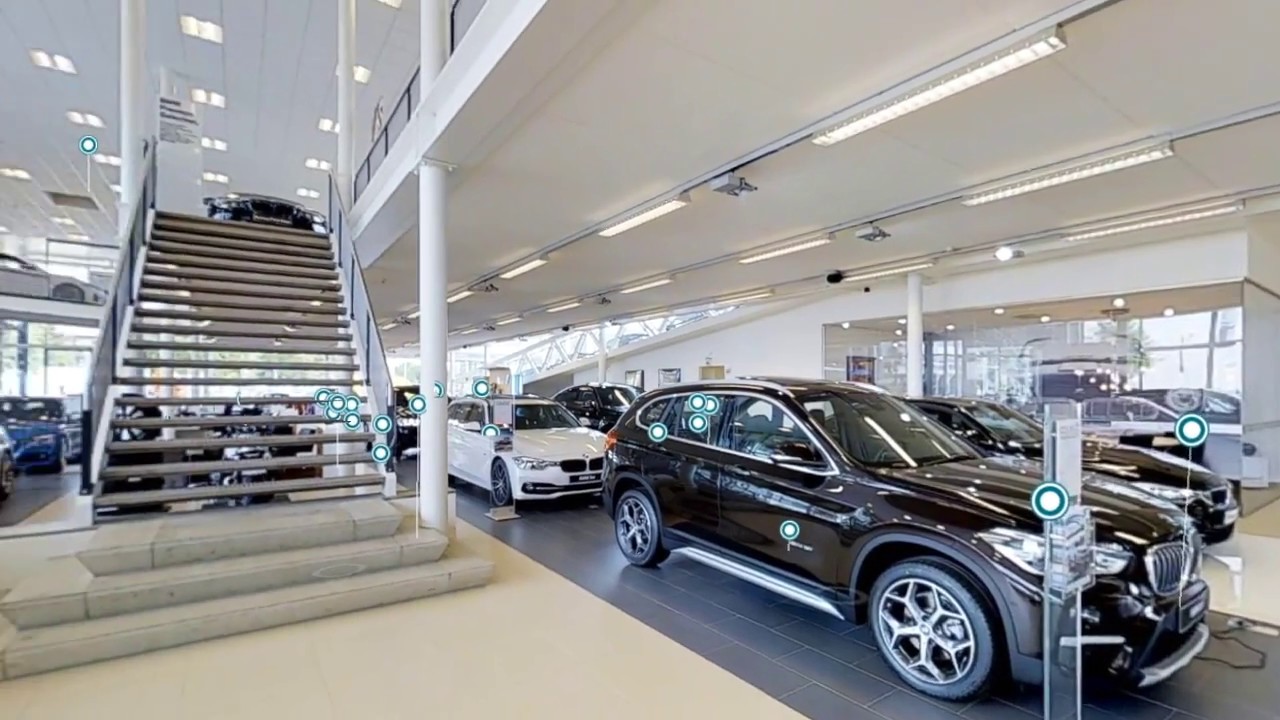 3D Virtual Visit - Showroom BMW - YouTube