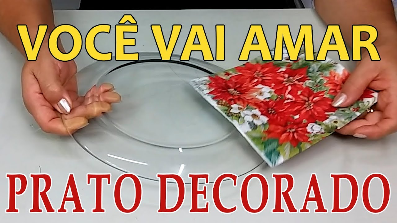 Prato Natalino com Guardanapo