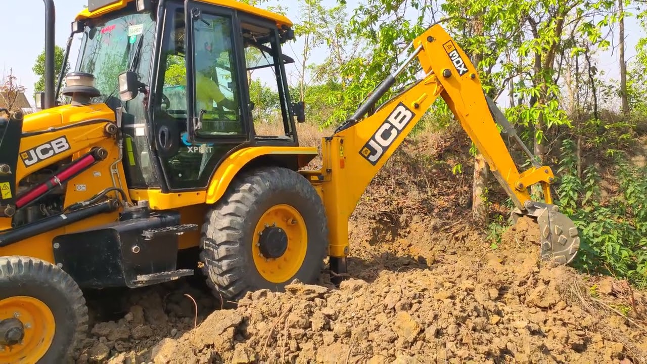 JCB Making Farm In Forest Area For Rise Farming 🌾 JCB Video ll JCB 3DX Backhoe