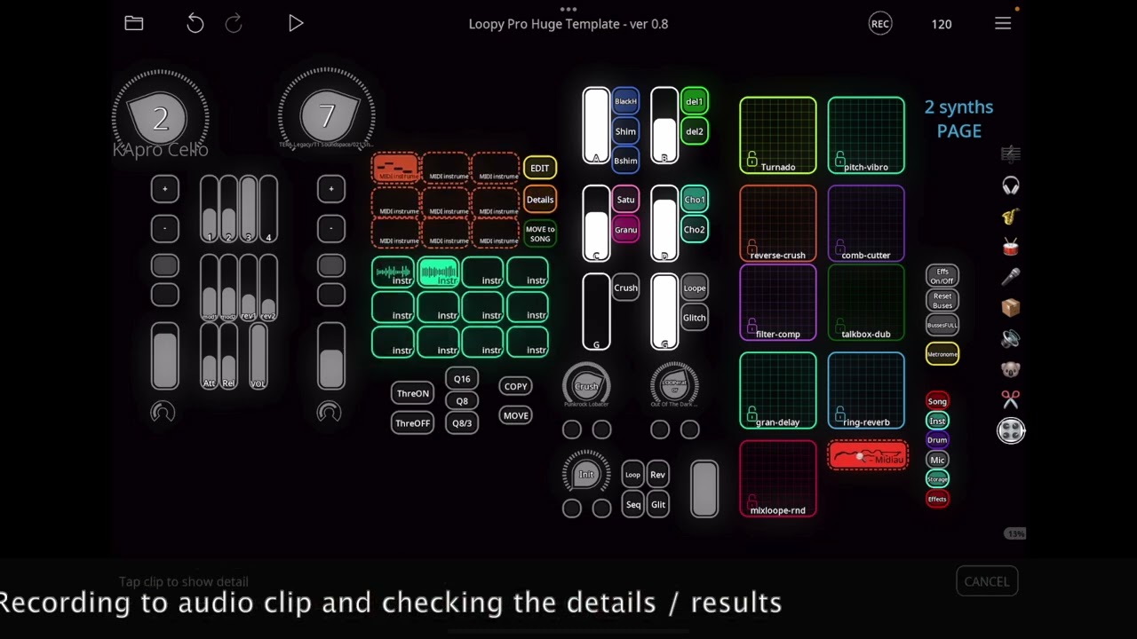 Loopy Pro 2.0 Template - MIDI automation Part I