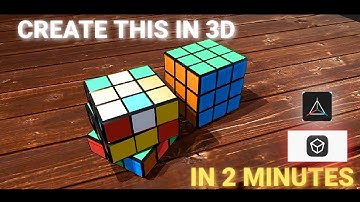 create this cube reb in 2 minutes Prisma3D and 3D mod