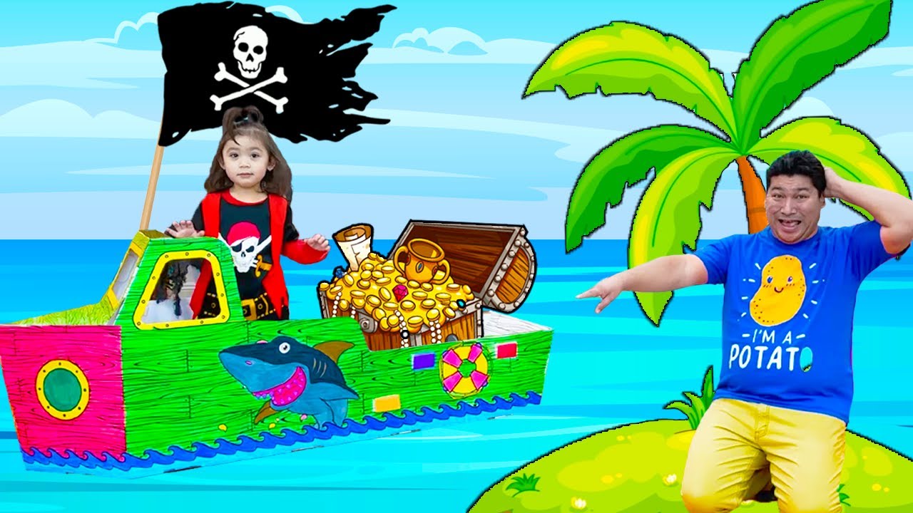 Pirates Song Maddie Pretend Play Nursery Rhymes & Kids Songs YouTube