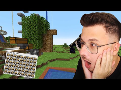 minecraft'ta TAM OTOMATİK odun farmı yaptım (saatte 2000 odun) - Bölüm 20