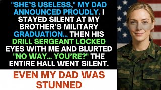 My Dad Belittled Me at My Brother’s Ceremony -Then the Drill Sergeant Stared and Said “No way… you’.