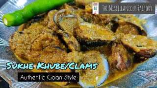 Sukhe Khubeclams Khube Masala Using Coconut Goan Style Black Clams