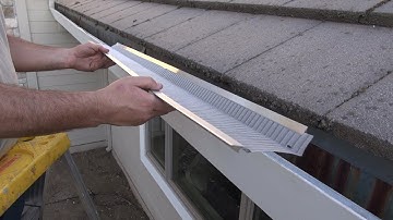 Gutter Guard Install:  Low Hanging Gutter