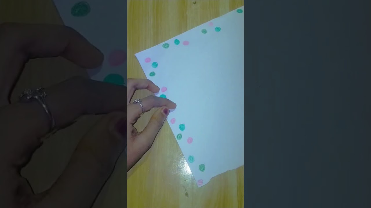 Front page border design , title page border||