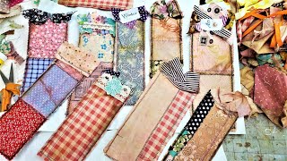 Quick Tips on How to Make Easy Fabric Bookmarks for Your Junk Journals! The Paper Outpost! :)