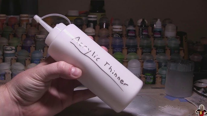 TO HELP FLOW Airbrush Tips - How to make your own airbrush paint reducer,  thinner 1/2 water, 1/2 Windex 2 drops …