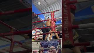 Muay Thai in Hua Hin Thailand-Greek fighter knocks out opponent