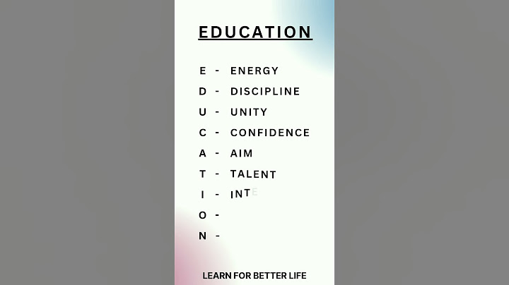Fullform Of EDUCATION #learning #top #trending #shorts #english