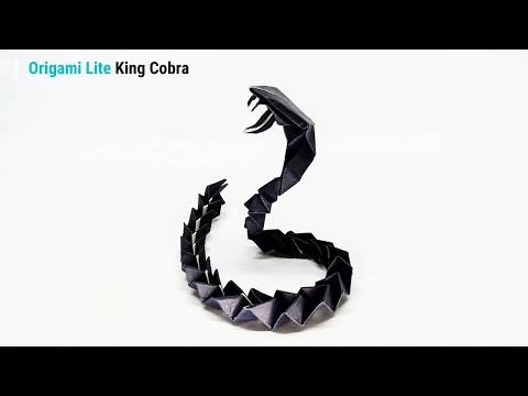 DIY Origami King Cobra - Easy to Make with Detailed Instructions