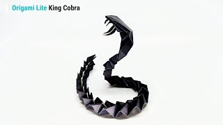 DIY Origami King Cobra - Easy to Make with Detailed Instructions