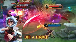 Ruby Montage Ulti + Flicker Mobile Legends