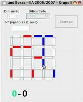 Dots and Boxes game (Java + Prolog)