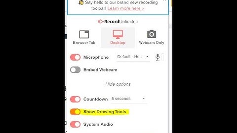 Screencastify New Drawing Tools