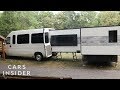 Camper Fits In Back Of Van And Can Turn Into An Apartment