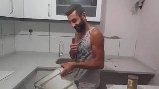 Spiral Taşı Ile Parke Kesme / Parke Döşeme