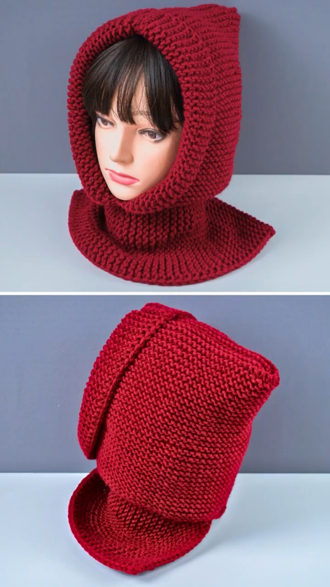 Easy knitted hood/snood! Miarti🧶 - YouTube