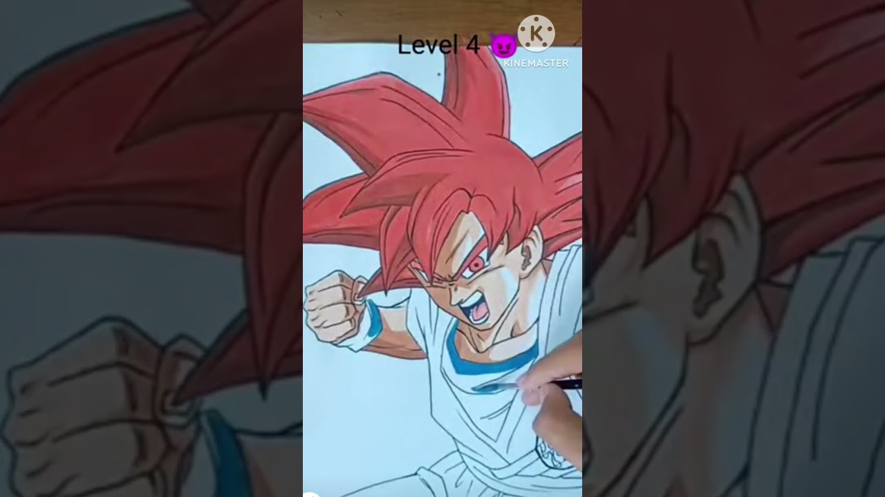 Goku Ssj Red drawing✍️