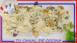 ARROZ CON COQUINAS  DE HUELVA_DELICIOSA RECETA DE FACIL COCINA