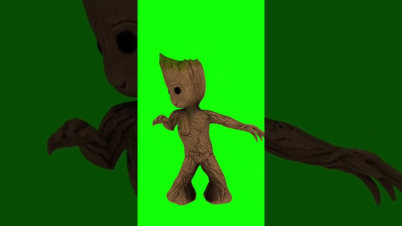 green screen video groot 