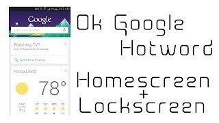 "OK Google" Everyscreen and LockScreen *No Root* screenshot 4