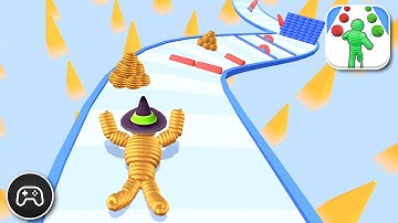 Rope Man Run - Gameplay Walkthrough Part 17 - Puzzle Game Levels 173-176 (iOS, Android)