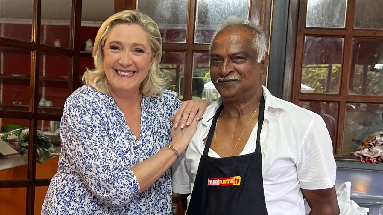 Marine LEPEN en cuisine chez KANAL AUSTRAL.TV