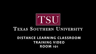 TSU Distance Learning Classroom Training Video Room 101