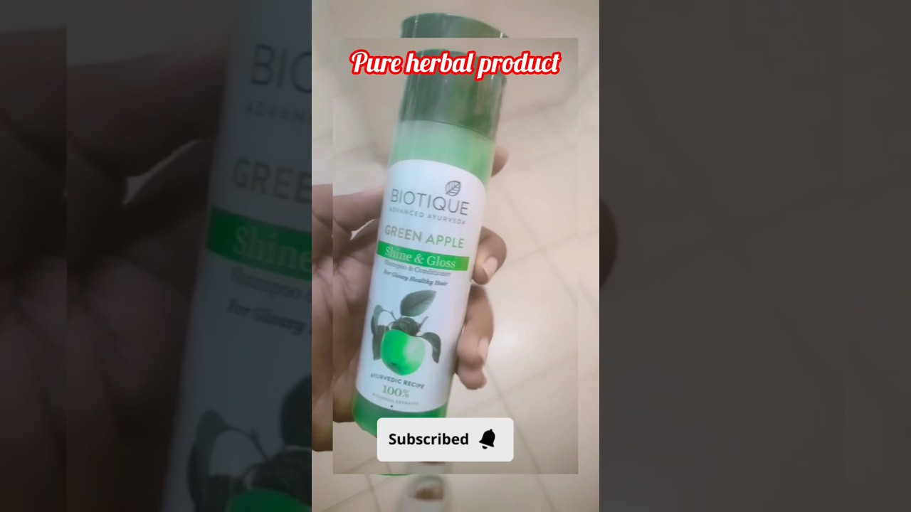 biotique green apple sampoo and conditioner | 