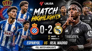 Espanyol vs Real Madrid 0-2 Highlights | Vinicius Magic 🔥 La Liga 2026