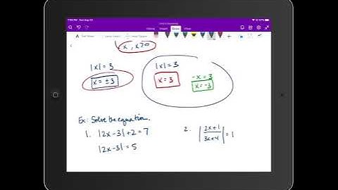 Absolute Value Equations and Inequalities Part 1