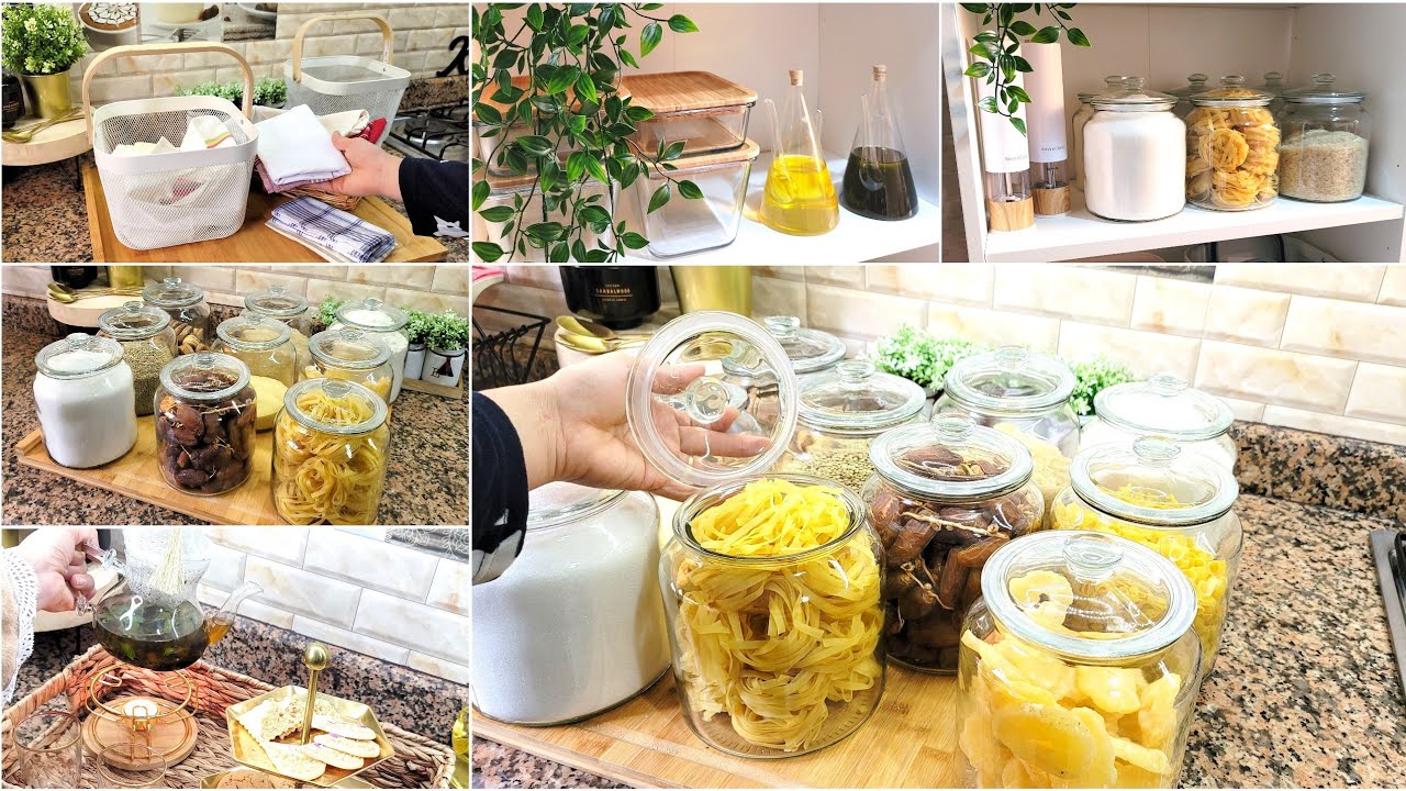 مطبخ منظم 100%😍غيَّر يومياتي و جعلها سهلة بدون كراكيب نهائيا🌿 خلطة الملوك🌿PANTRY ORGANIZATION IDEAS🌿