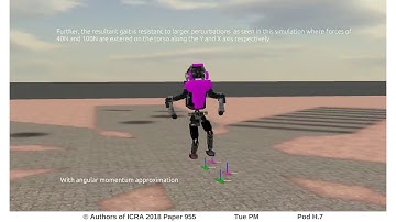 Inclusion of Angular Momentum During Planning for Capture Point Based Walking
