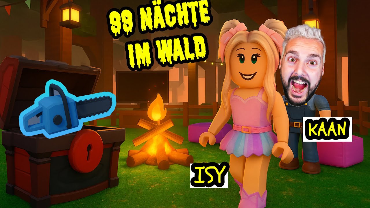 KAAN BAUT FÜR ISYCHEESY DIE SCHÖNSTE BASE bei 99 Nächte im Wald 🤩 Roblox mit Kaan & @IsyCheesy 