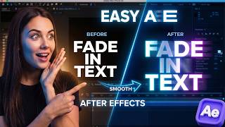 Smooth Fade In Text Animation in After Effects | Easy Beginner Tutorial#aftereffectstutorial