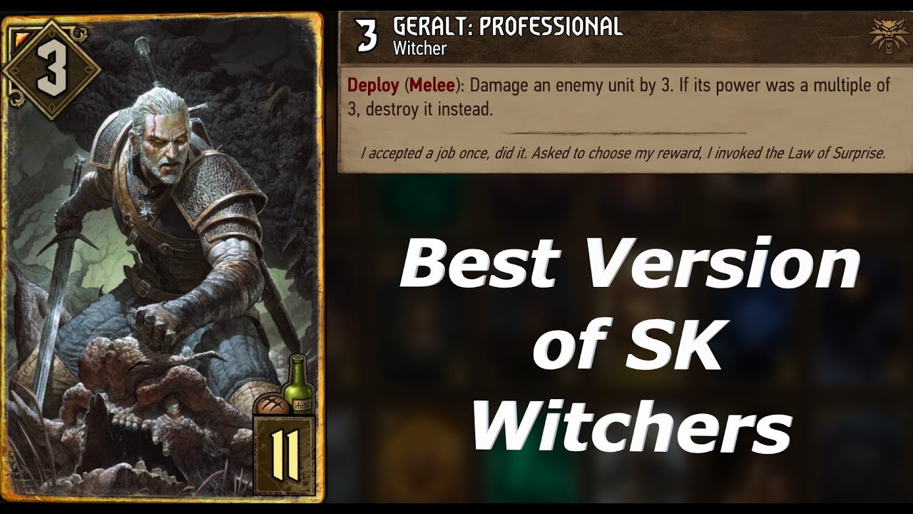 GWENT: Updated SK Witchers (Pure Value on the Cards)