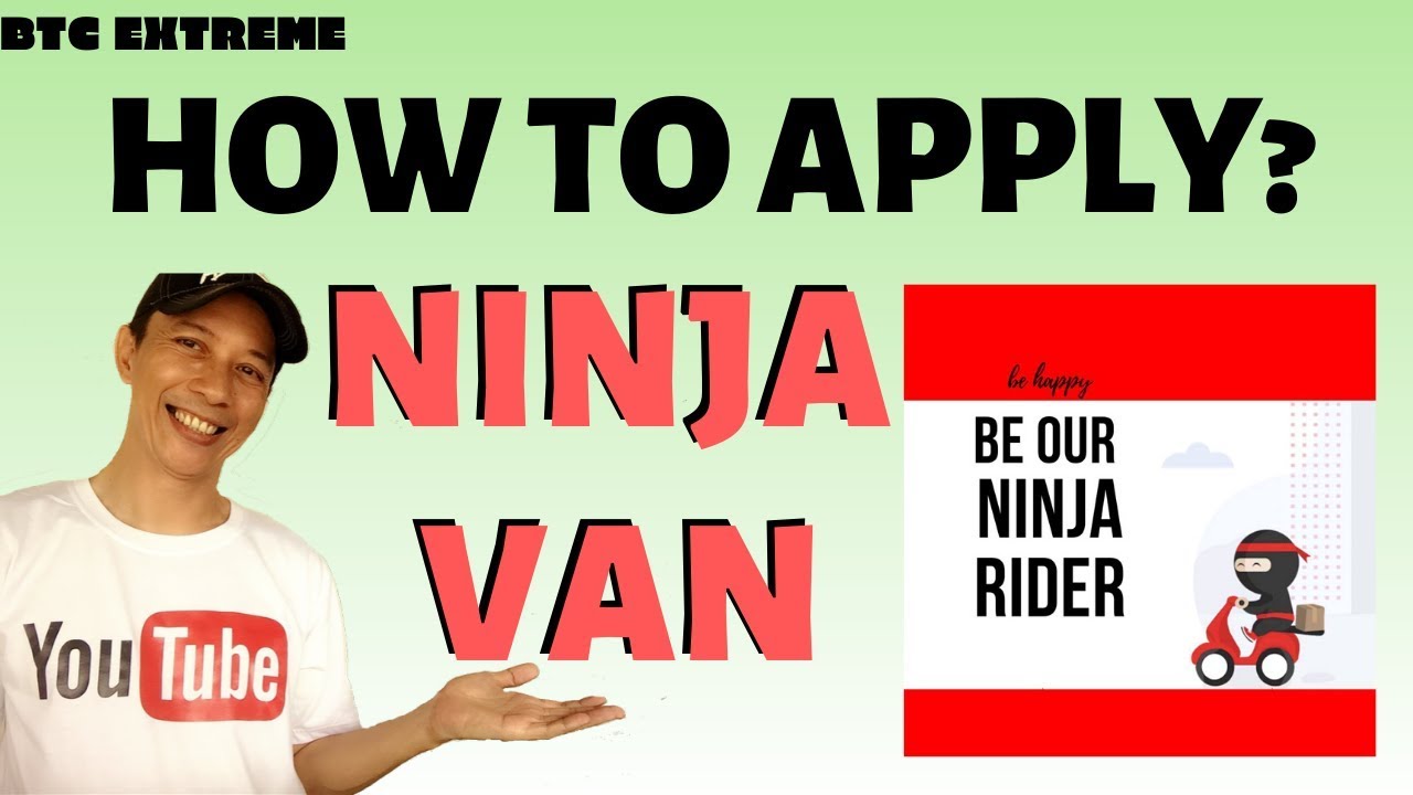 NINJA VAN DELIVERY RIDER How to Apply 