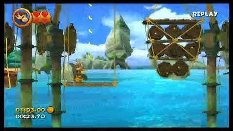 Donkey Kong Country Returns (Time Attack) 2-1 Poppin