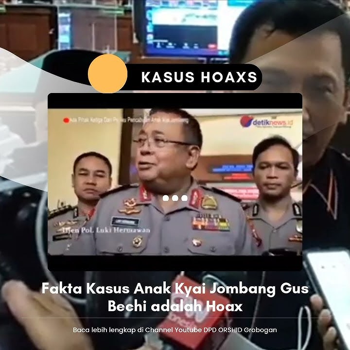 MAS BECHI BEBAS, KASUSNYA DARI AWAL FAKTANYA HOAX SEMATA