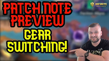 Patch Note Preview Feature Adjustments! Finally Gear Switching! - Infinite Magicraid