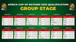 Africa Cup of Nations 2022 Qualification: Table & Standings Group Stage