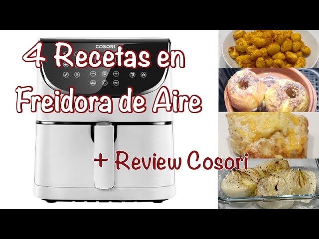 COSORI Freidora sin Aceite 5.5 L, Freidora Aire Caliente con 11 Programas,  100 Recetas en Español, con Función Mantener Caliente, Pantalla LED Táctil,  Temporizador, 1700 W, Roja