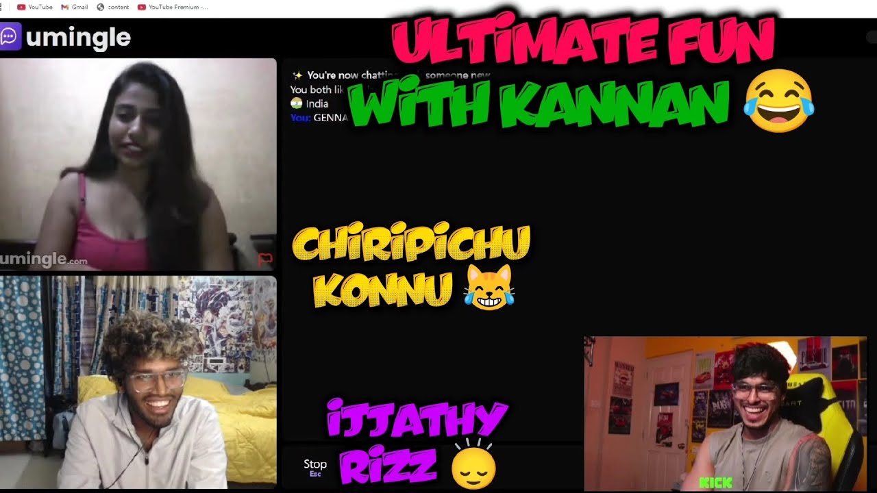 OMEGLE FUN WITH KANNAN 😂 CHIRIPICHU KONNU 😹 IJJATHY FLEXING 🙂‍↕️🔥 #eaglegaming #omegle #funny 