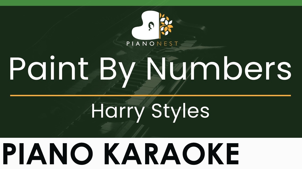 Harry Styles - Paint By Numbers - LOWER Key (Piano Karaoke Instrumental)