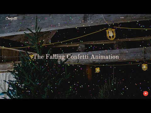 The Falling Confetti Animation with Joomla website Builder Gridbox