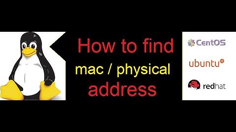 How to find mac or physical address in redhat Linux machine using ifconfig command in redhat Linux.